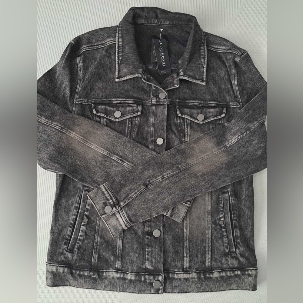 Liverpool Black Denim Jean Jacket